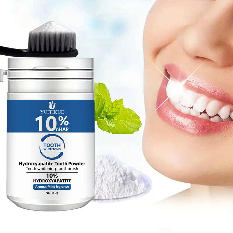 Teeth Whitening Toothpaste - YUTIKUE 10% nHAP poudre dentaire 50g-hydroxyapatite