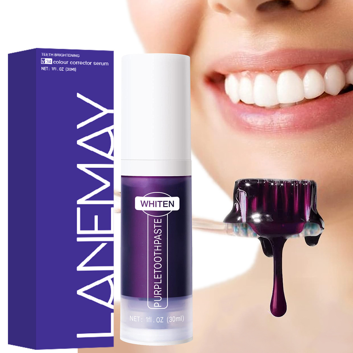 Teeth Whitening Crest - Sérum Correcteur de Couleur V34 Dentifrice