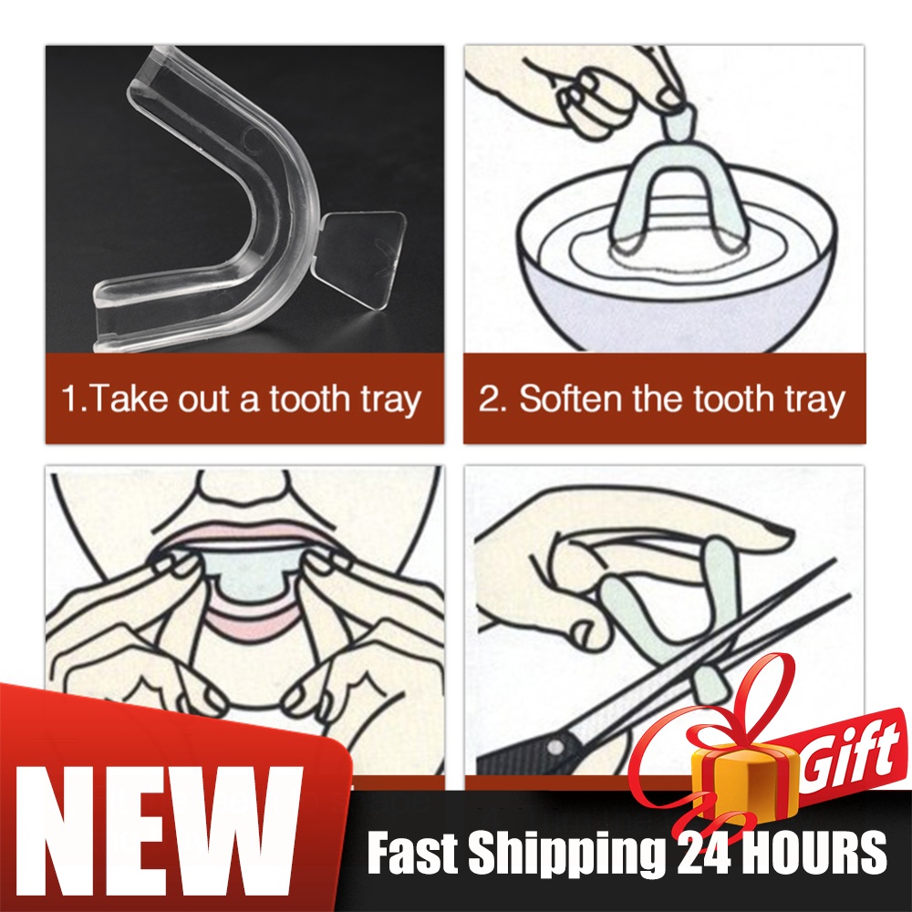 Teeth Whitening With Braces - Lot de 2/4 protège-dents souples pour