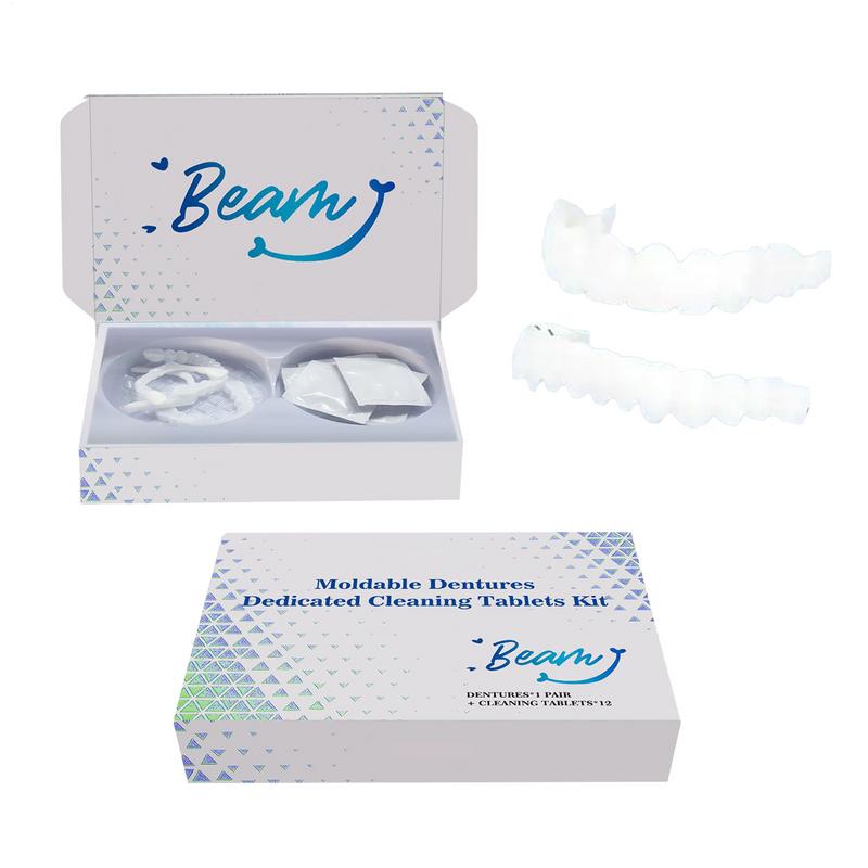 Teeth Whitening With Braces - Kit de dents Snapon en placage,