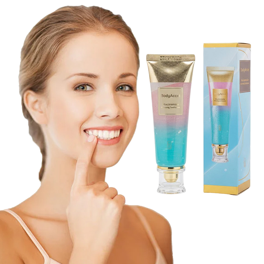 Teeth Whitening Toothpaste - Dentifrice blanchissant à la niacinamide 100G,
