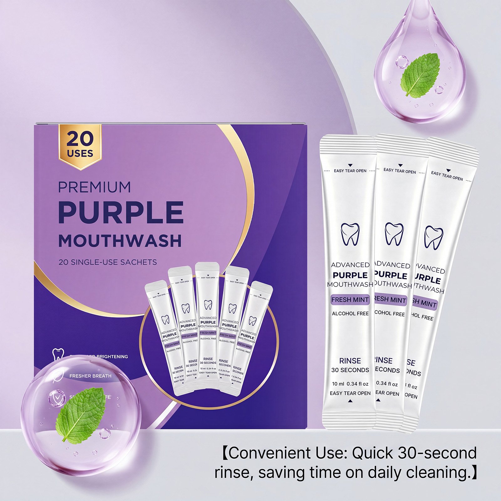 Lot de 20/40 bouteilles de bai - Teeth Whitening Gum avis et prix