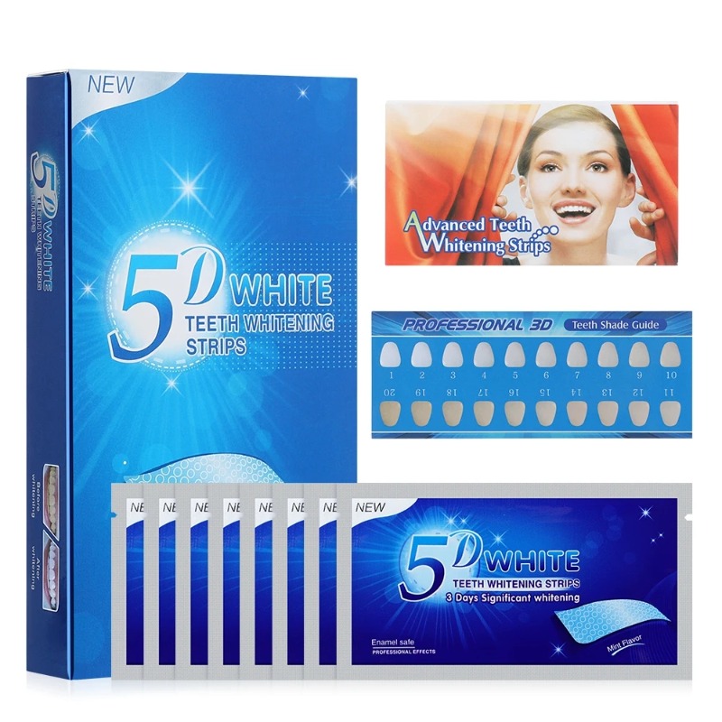Bandes de gel de blanchiment d - Teeth Whitening Crest avis et prix