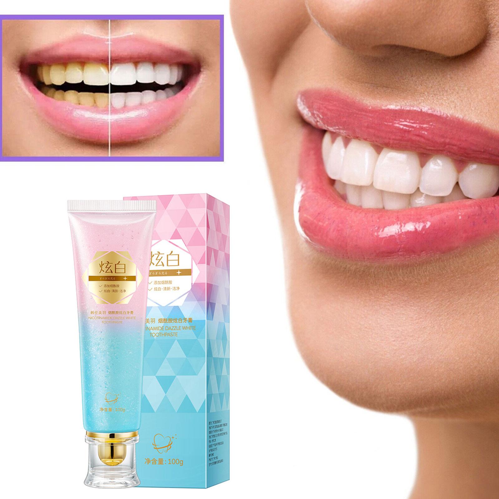 Dentifrice blanchissant Niacin - Teeth Whitening Toothpaste avis et prix
