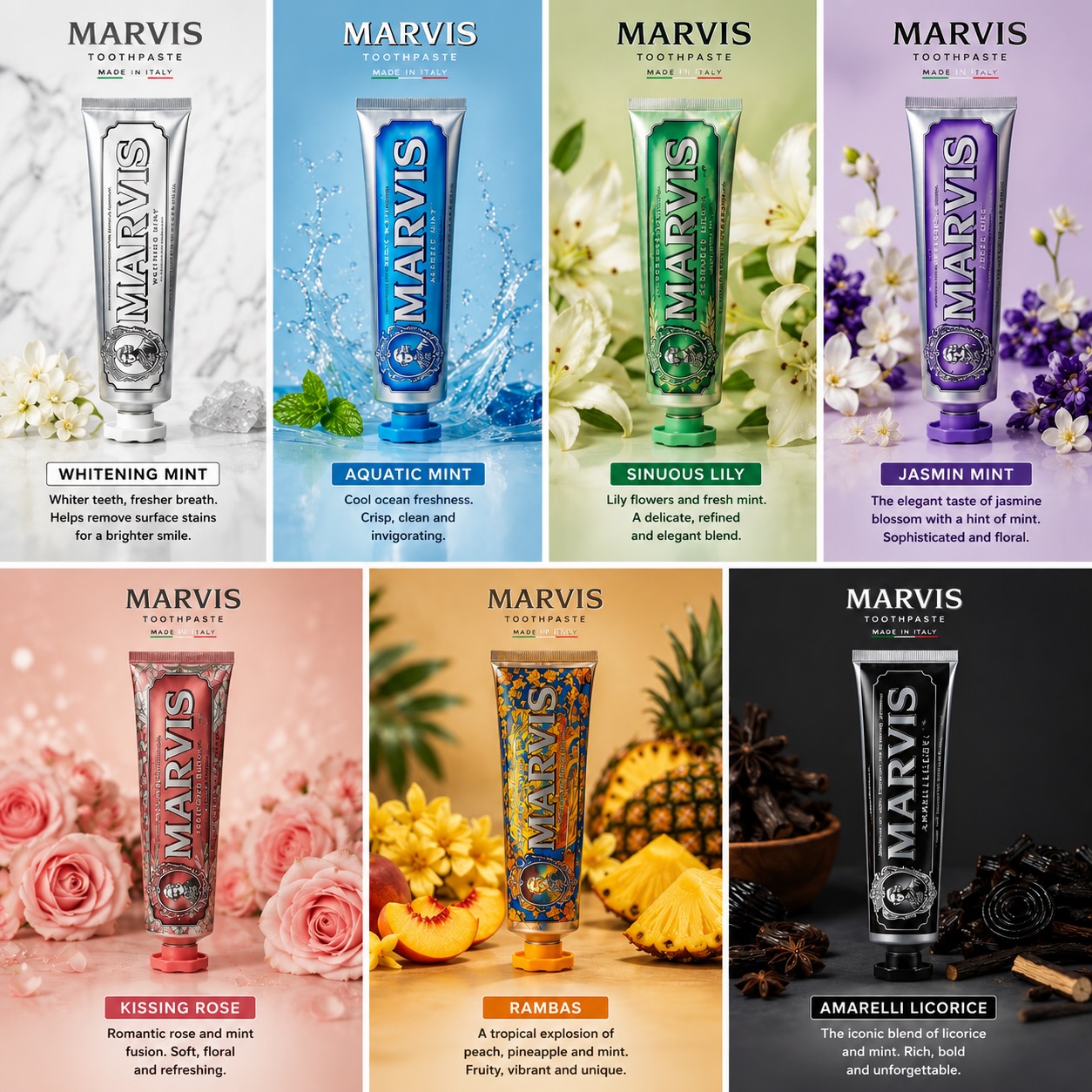 Dentifrice Marvis Menthe Soin  - Teeth Whitening Toothpaste avis et prix