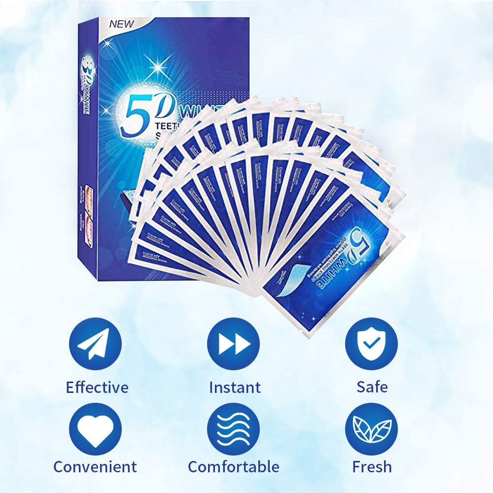 Bandelettes blanchissantes 5D  - Teeth Whitening Gels Used By Dentists avis et prix