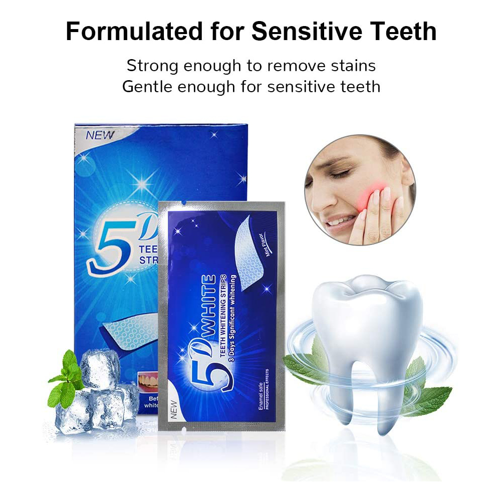 Bandelettes blanchissantes 5D  - Teeth Whitening Gels Used By Dentists avis et prix